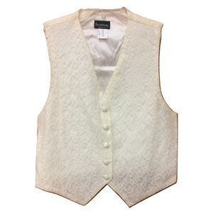 New Size Small Ivory White Lace Classic Vest USA